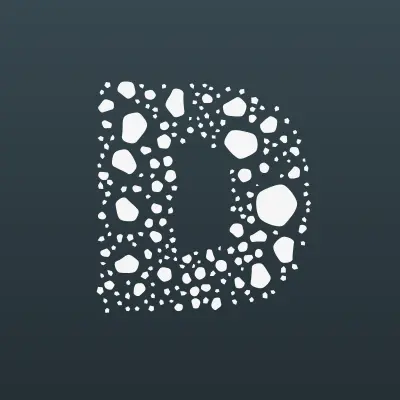 DNS, сеть супермаркетов цифровой и бытовой техники, лого-визитка