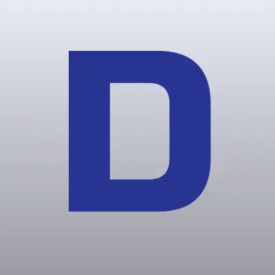 DNS, сеть супермаркетов цифровой и бытовой техники, лого-визитка